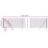 Wire Mesh Fence Anthracite 1.1x10 m - Durable Galvanised Steel