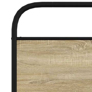 Elegant Bed Frame 100x200 cm in Sonoma Oak | Hipomarket