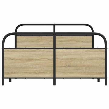 Bed Frame Without Mattress 120x190 cm Small Double Sonoma Oak