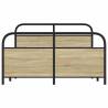 Bed Frame Without Mattress 120x190 cm Small Double Sonoma Oak