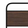 Small Single Bed Frame 75x190 cm in Brown Oak | Hipo Market