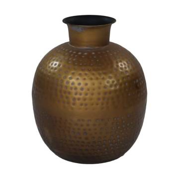 HSM Padua Small Vase - 30x35 cm Gold & Grey | Hipomarket