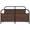 Elegant Bed Frame Without Mattress 120x190 cm - Brown Oak