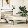 Sonoma Oak Bed Frame 100x200 cm - Durable & Stylish Design