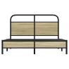 Sonoma Oak Bed Frame 140x200 cm - Stylish & Sturdy Design