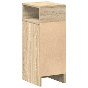 Stylish Sonoma Oak Bedside Cabinets - 2 pcs with Drawer