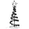  Christmas Tree Light Cone with Baubles 80 LEDs Warm White 120 cm Colour black Size 120 cm Quantity in Package 1 Model with baubles 