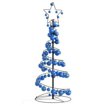 Christmas Tree Light Cone with Baubles - 80 LEDs Warm White