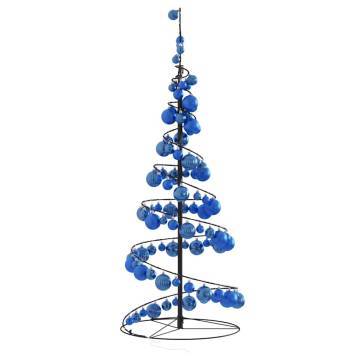 Christmas Tree Light Cone with Baubles - 80 LEDs Warm White