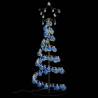 Christmas Tree Light Cone with Baubles - 80 LEDs Warm White