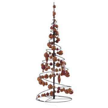 Christmas Tree Light Cone with Baubles - 80 LEDs Warm White