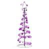  Christmas Tree Light Cone with Baubles 100 LEDs Warm White 150 cm Colour lila Size 150 cm Quantity in Package 1 Model with baubles 