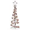  Christmas Tree Light Cone with Baubles 100 LEDs Warm White 150 cm Colour brown Size 150 cm Quantity in Package 1 Model with baubles 