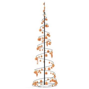 Christmas Tree Light Cone with Baubles – 120 LEDs Warm White