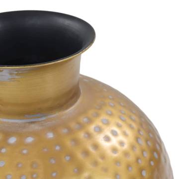 HSM Padua Small Vase - 30x35 cm Gold & Grey | Hipomarket