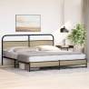 Sonoma Oak Metal Bed Frame 180x200 cm Super King - Robust Design