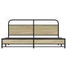 Sonoma Oak Metal Bed Frame 180x200 cm Super King - Robust Design