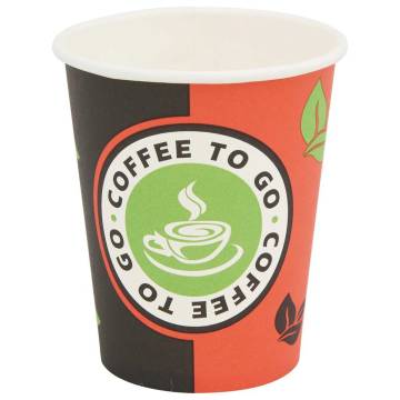 Paper Coffee Cups with Lids - 1000 pcs 8oz | HipoMarket