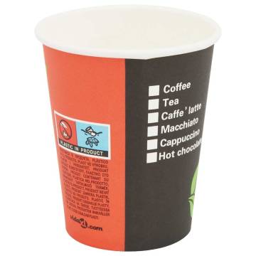 Paper Coffee Cups with Lids - 1000 pcs 8oz | HipoMarket