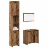  3 Piece Bathroom Furniture Set Old Wood Engineered Wood Colour old wood Number of 3 