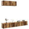  Wall Mounted TV Cabinets 3 pcs Old Wood 100x30x30 cm Engineered Wood Colour old wood Quantity in Package 3 Width 100 cm 