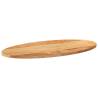 Light Brown Oak Table Top - 80x40 cm Oval | HipoMarket