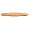 Light Brown Oak Table Top - 80x40 cm Oval | HipoMarket