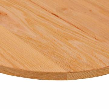 Light Brown Oak Table Top - 80x40 cm Oval | HipoMarket