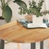  Table Top Light Brown 100x50x2 cm Solid Wood Oak Oval Colour light brown Size 100 x 50 x 2 cm Quantity in Package 1 