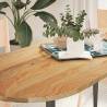  Table Top Light Brown 140x60x2 cm Solid Wood Oak Oval Colour light brown Size 140 x 60 x 2 cm Quantity in Package 1 