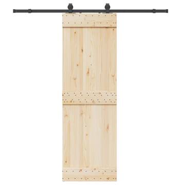 Sliding Door Hardware Kit 200 cm Steel Black | Hipo Market