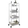  Storage Trolley 4-Tier Transparent 37x28x95 cm Acrylic Size 37 x 28 x 95 cm Quantity in Package 1 Model without boxes 