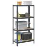  4-Layer Storage Shelf Anthracite Steel&Engineered Wood Colour anthracite Size 80 x 40 x 156 cm Quantity in Package 1 Amount 