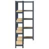 5-Layer Storage Shelves - Anthracite Steel & Engineered Wood