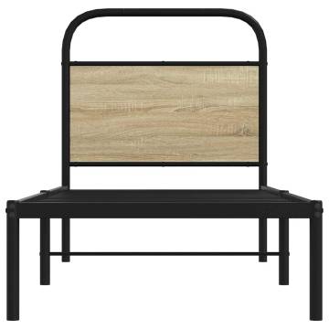 Sonoma Oak Bed Frame - Small Single 75x190 cm | HipoMarket