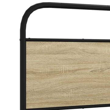 Sonoma Oak Bed Frame - Small Single 75x190 cm | HipoMarket