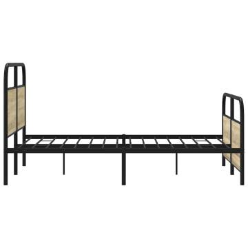 Bed Frame Without Mattress 120x200 cm Sonoma Oak - HipoMarket