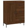 Stylish Highboard in Brown Oak | 69.5x34x180 cm