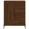 Stylish Highboard in Brown Oak | 69.5x34x180 cm