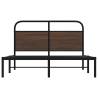 Elegant Brown Oak Bed Frame 160x200 cm - No Mattress Included