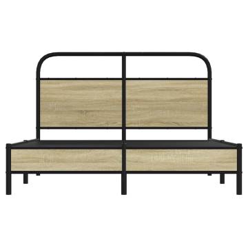 Double Bed Frame without Mattress - Sonoma Oak Design