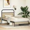 Stylish Sonoma Oak Bed Frame 90x200 cm | No Mattress Included