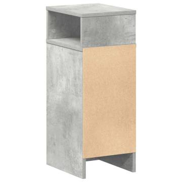 Stylish Concrete Grey Bedside Cabinets - 2 pcs with Drawer