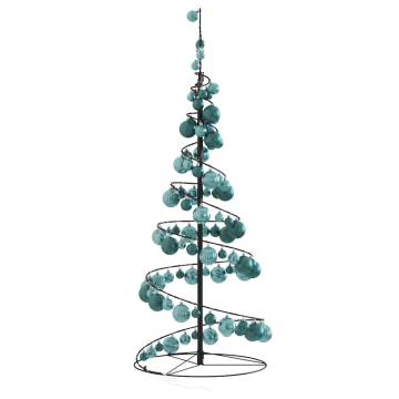 Christmas Tree Light Cone with 80 LEDs & Baubles - 120 cm