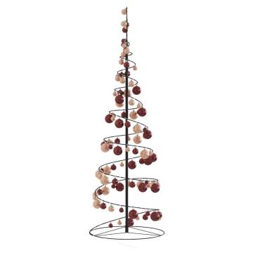 Christmas Tree Light Cone with Baubles - 100 LEDs Warm White