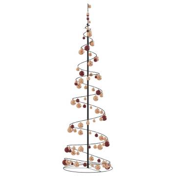 Christmas Tree Light Cone with Baubles 120 LEDs Warm White - 180 cm