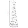 Christmas Tree Light Cone with Baubles 120 LEDs Warm White - 180 cm