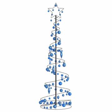 Christmas Tree Light Cone with Baubles - 180 cm, 120 LEDs