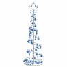 Christmas Tree Light Cone with Baubles - 180 cm, 120 LEDs