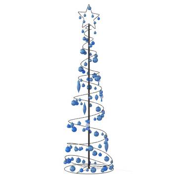 Christmas Tree Light Cone with Baubles - 180 cm, 120 LEDs